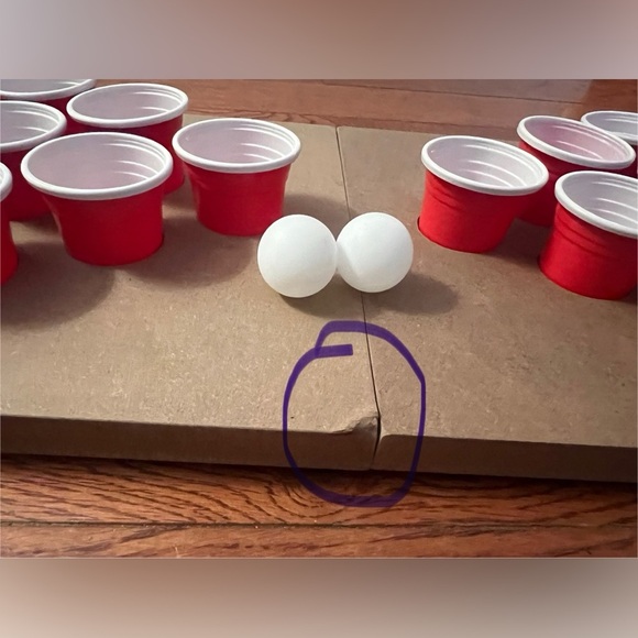 🆕Miniature Tabletop Pong Set - Red - Picture 4 of 7